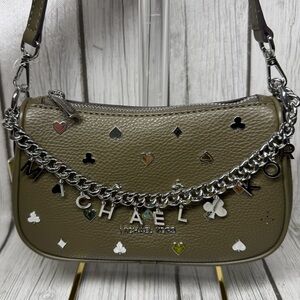 BRAND NEW Michael Kors Carmela Small Embellished Convertible Crossbody Bag